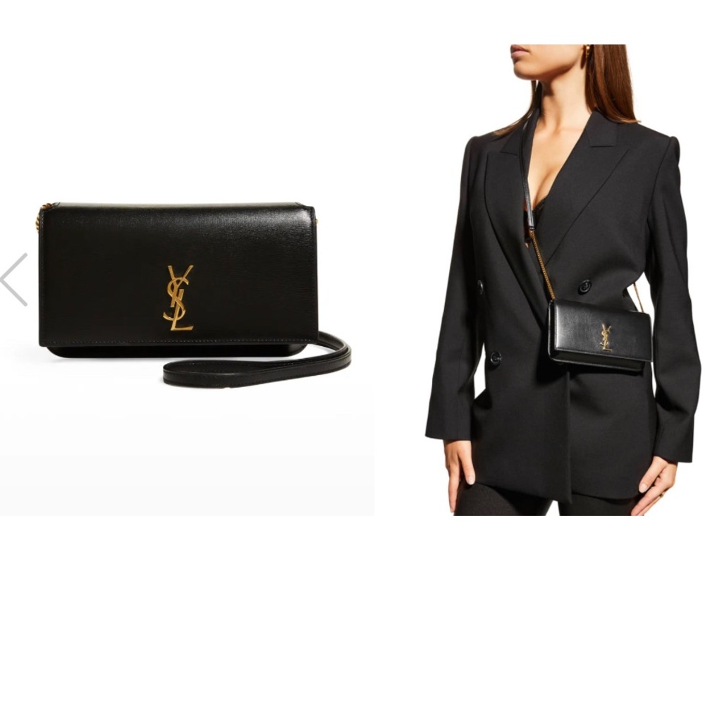 CASSANDRE YSL Monogram Phone Holder Shoulder Bag